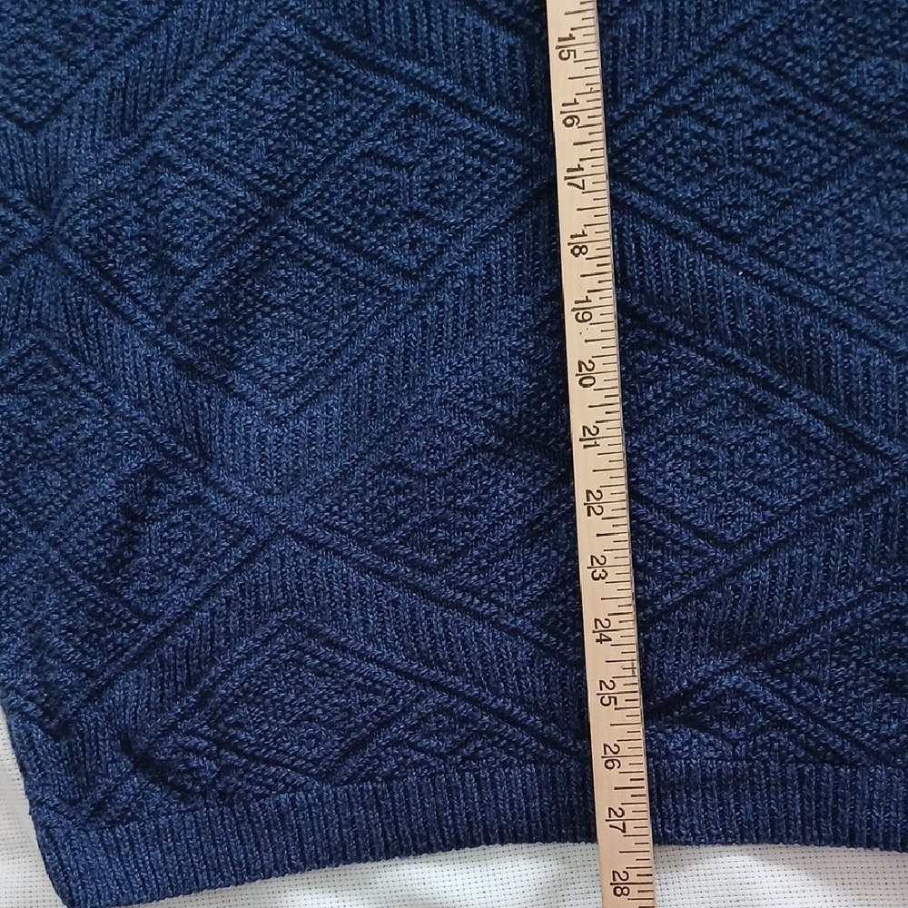 Navy Blue Men's Sweater XL (Jantzen) - Picture 4 of 8